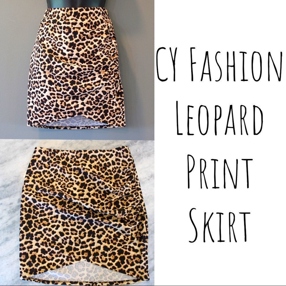 CY Fashion Leopard Print Mini Skirt